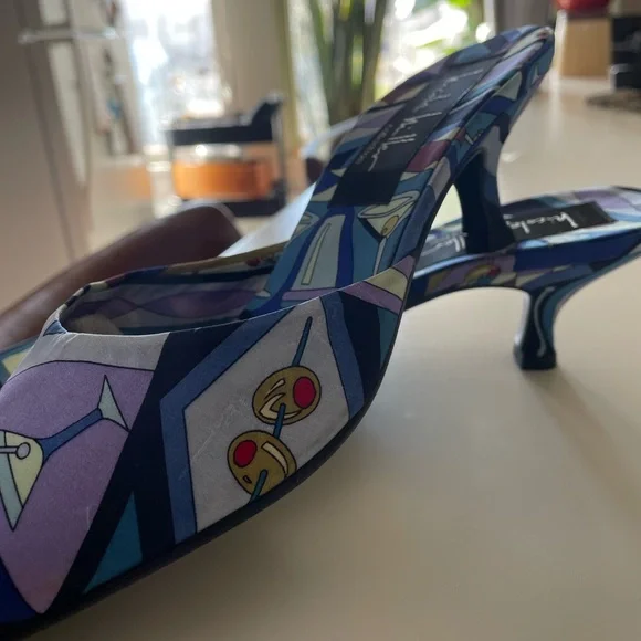 90s/Y2K Nicole Miller Dirty Martini kitten heels - Picture 2 of 7